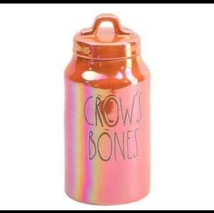 Rae dunn crow bones canister new
